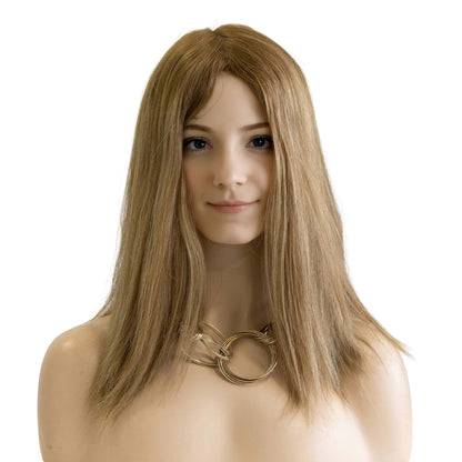 Peruca Royal Hair Judia 45cm Liso Loiro Médio Com Luzes