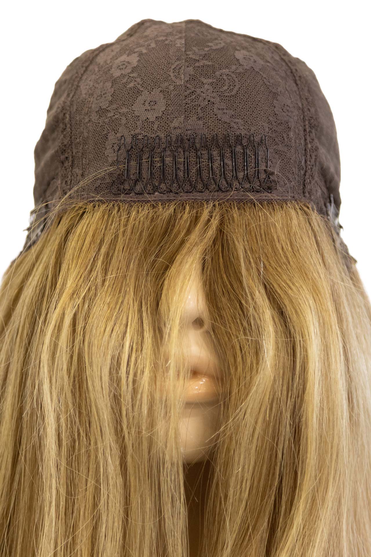 Peruca Royal Hair Judia 45cm Liso Loiro Médio Com Luzes