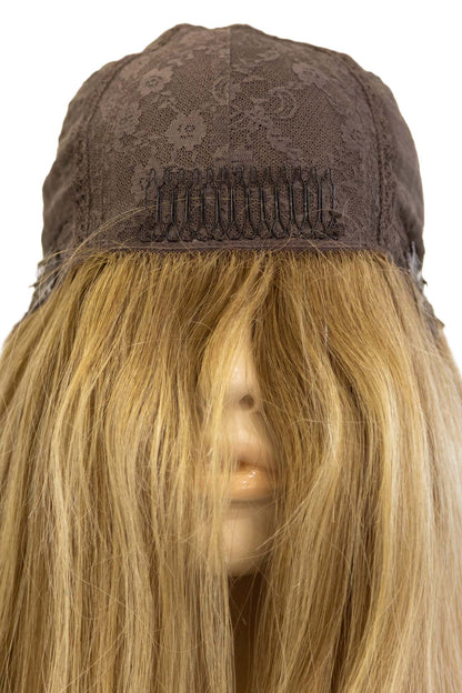 Peruca Royal Hair Judia 45cm Liso Loiro Médio Com Luzes
