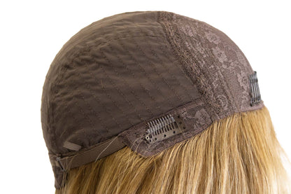 Peruca Royal Hair Judia 45cm Liso Loiro Médio Com Luzes