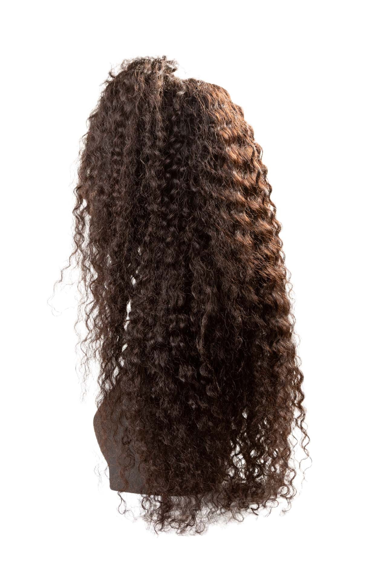 Front Lace Cacheada Castanha Cabelo Humano