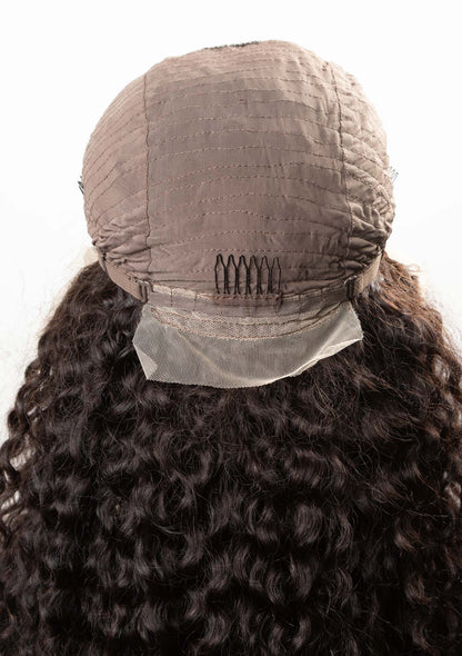 Front Lace Cacheada Castanha Cabelo Humano