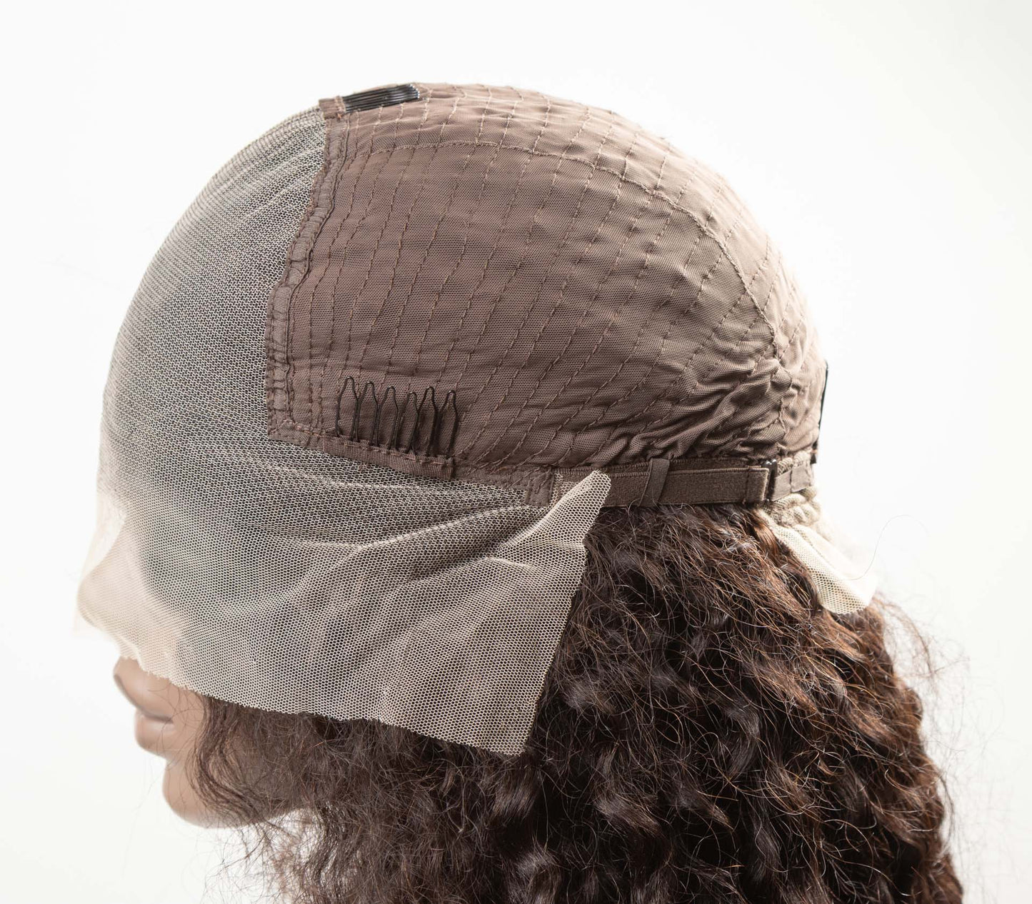 Front Lace Cacheada Castanha Cabelo Humano