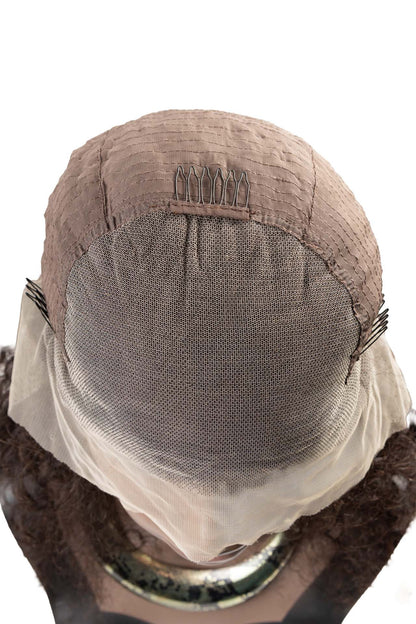 Front Lace Cacheada Castanha Cabelo Humano
