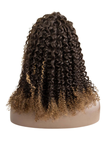 Front Lace Cacheada Castanha Cabelo Humano