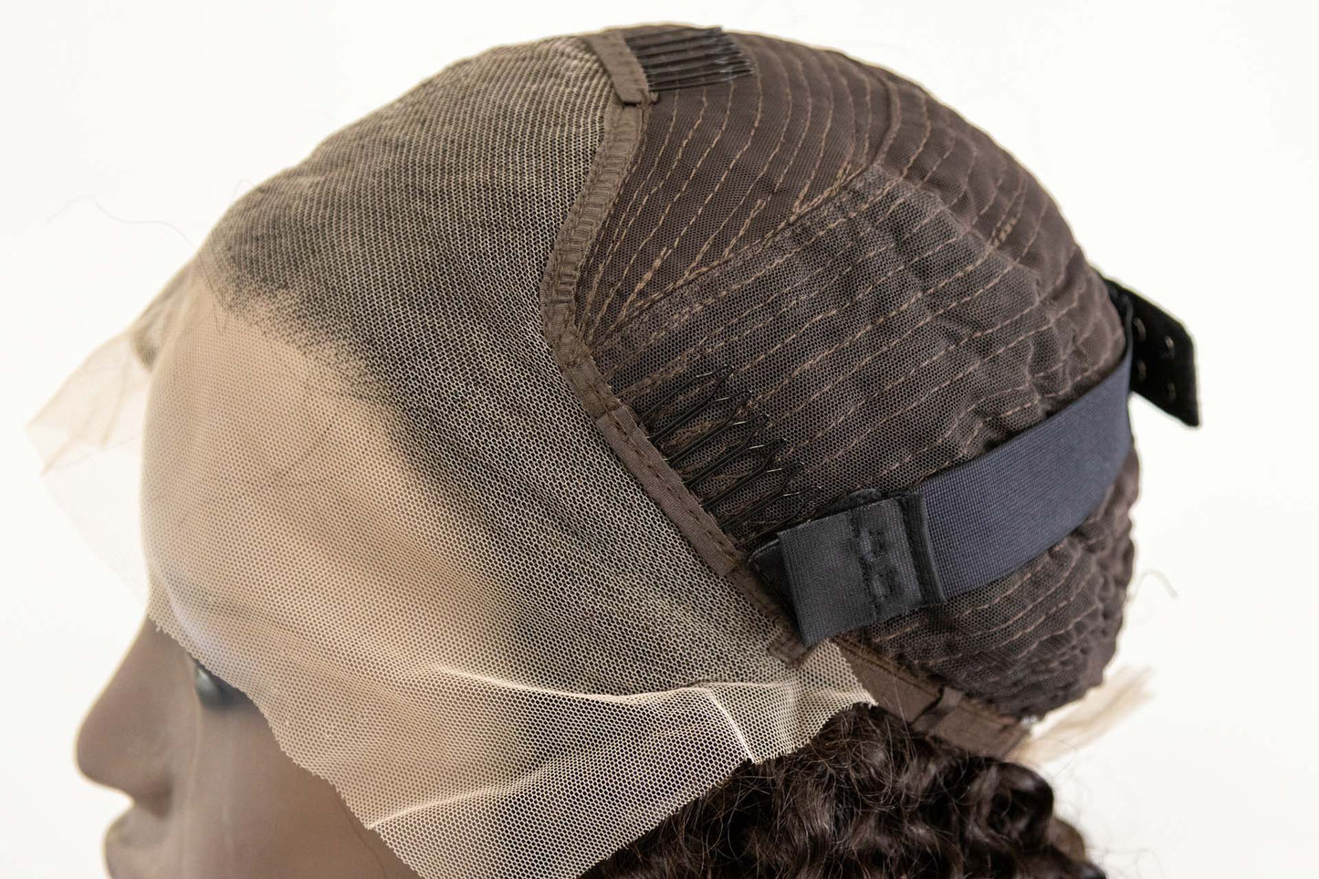 Front Lace Cacheada Castanha Cabelo Humano