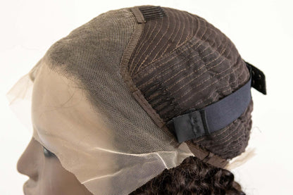 Front Lace Cacheada Castanha Cabelo Humano