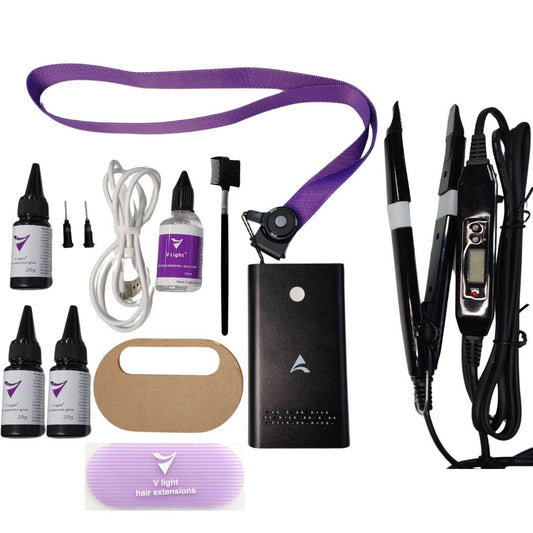Kit V-light Hair Extension com 3 colas