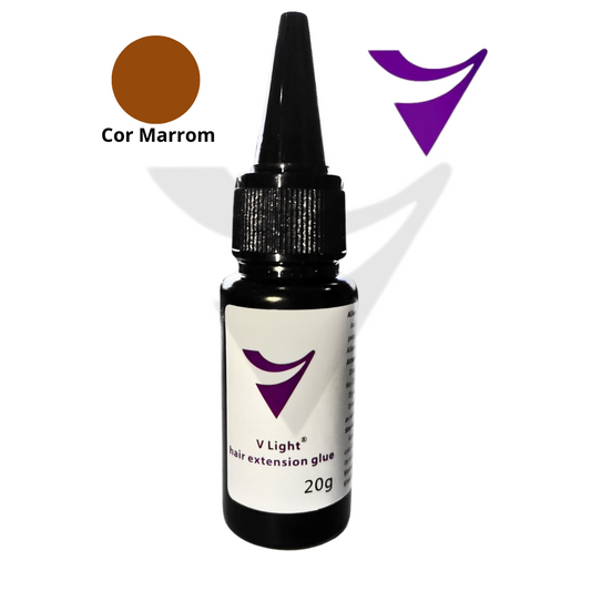Cola Marrom Para Megahair Via Fio À Fio V-Light